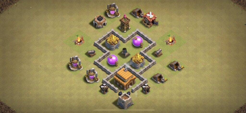 TH3 War Base - Top Town Hall 3 War Base with Link (#12) - Clash of Clans 2025​ TH3 Base
