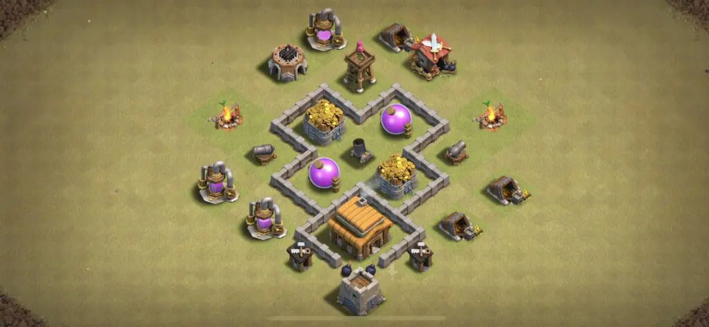 TH3 War Base - Top Town Hall 3 War Base with Link (#12) - Clash of Clans 2025​ TH3 Base
