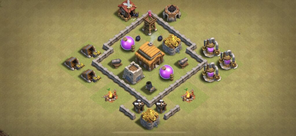 TH3 War Base - Top Town Hall 3 War Base with Link (#13) - Clash of Clans 2025​ TH3 Base