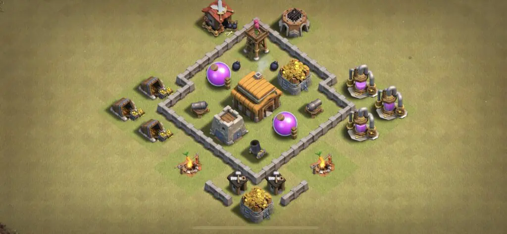 TH3 War Base - Top Town Hall 3 War Base with Link (#13) - Clash of Clans 2025​ TH3 Base