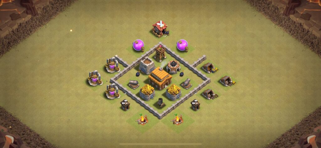 TH3 War Base - Top Town Hall 3 War Base with Link (#15) - Clash of Clans 2025​ TH3 Base