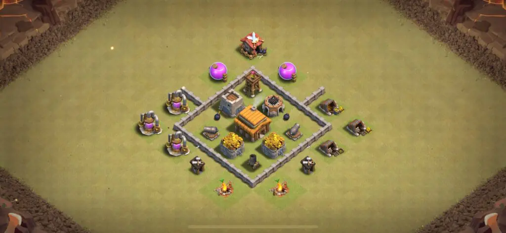TH3 War Base - Top Town Hall 3 War Base with Link (#15) - Clash of Clans 2025​ TH3 Base