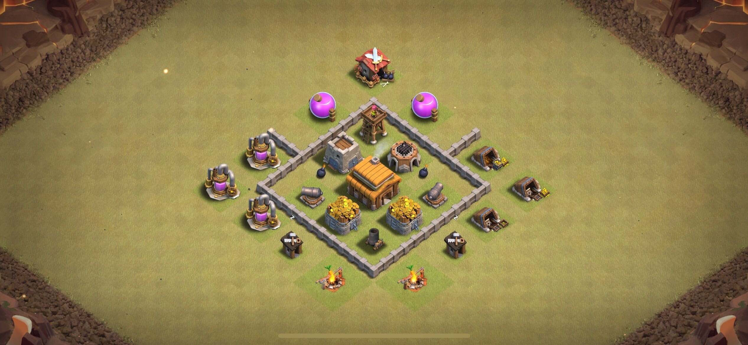 TH3 War Base - Top Town Hall 3 War Base with Link (#15) - Clash of Clans 2025​ TH3 Base