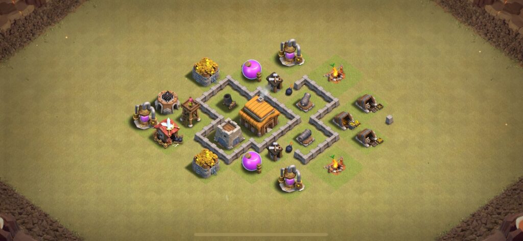 TH3 War Base - Top Town Hall 3 War Base with Link (#17) - Clash of Clans 2025​ TH3 Base