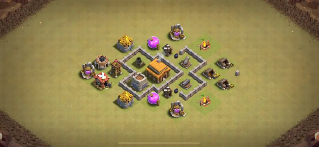 TH3 War Base - Top Town Hall 3 War Base with Link (#17) - Clash of Clans 2025​ TH3 Base