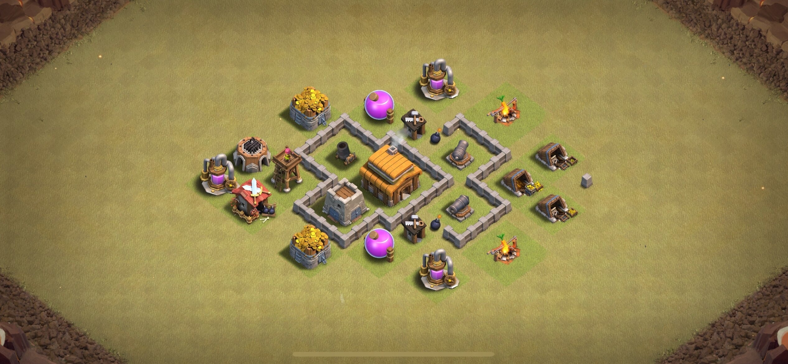 TH3 War Base - Top Town Hall 3 War Base with Link (#17) - Clash of Clans 2025​ TH3 Base