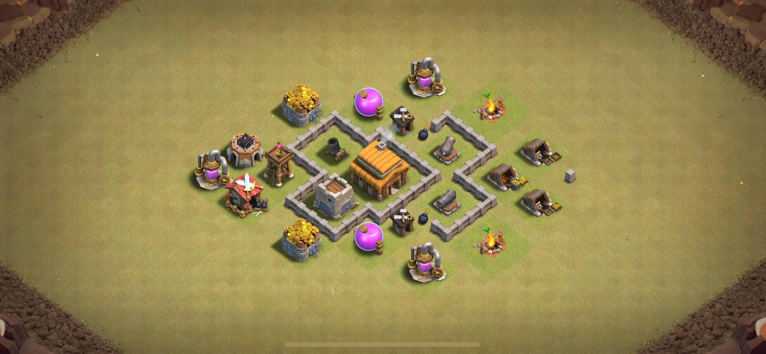 TH3 War Base - Top Town Hall 3 War Base with Link (#17) - Clash of Clans 2025​ TH3 Base