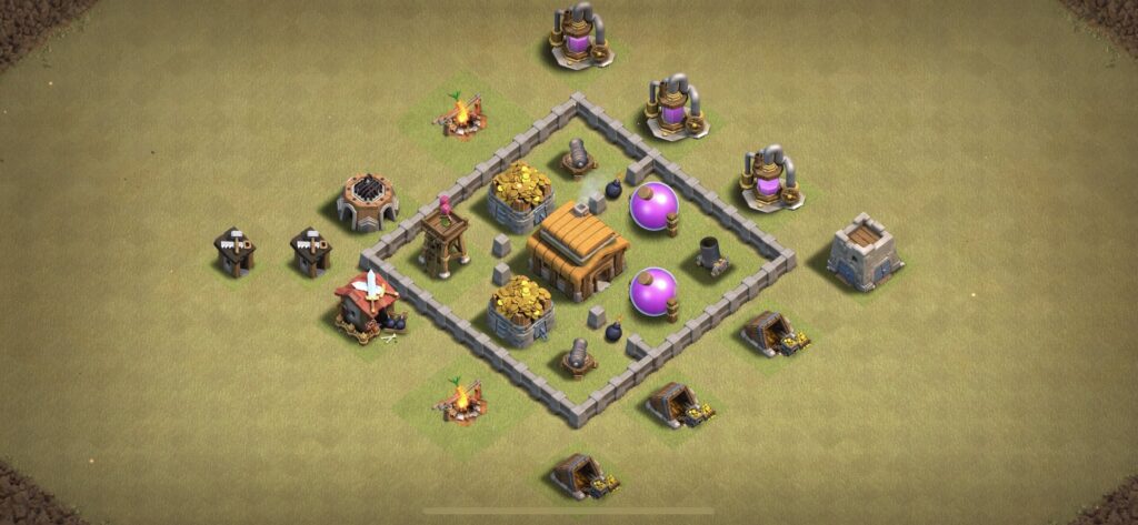 TH3 War Base - Top Town Hall 3 War Base with Link (#19) - Clash of Clans 2025​ TH3 Base