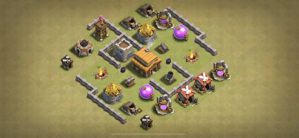 TH3 War Base - Top Town Hall 3 War Base with Link (#2) - Clash of Clans 2025​ TH3 Base