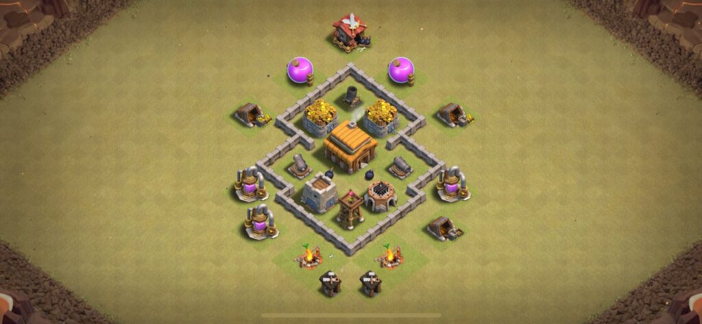 TH3 War Base - Top Town Hall 3 War Base with Link (#20) - Clash of Clans 2025​ TH3 Base