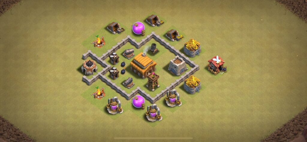 TH3 War Base - Top Town Hall 3 War Base with Link (#21) - Clash of Clans 2025​ TH3 Base