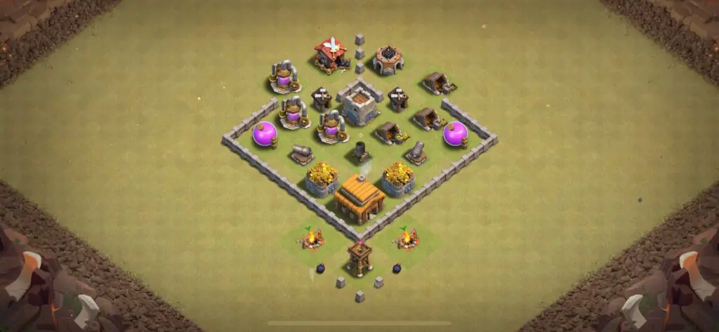 TH3 War Base - Top Town Hall 3 War Base with Link (#22) - Clash of Clans 2025​ TH3 Base