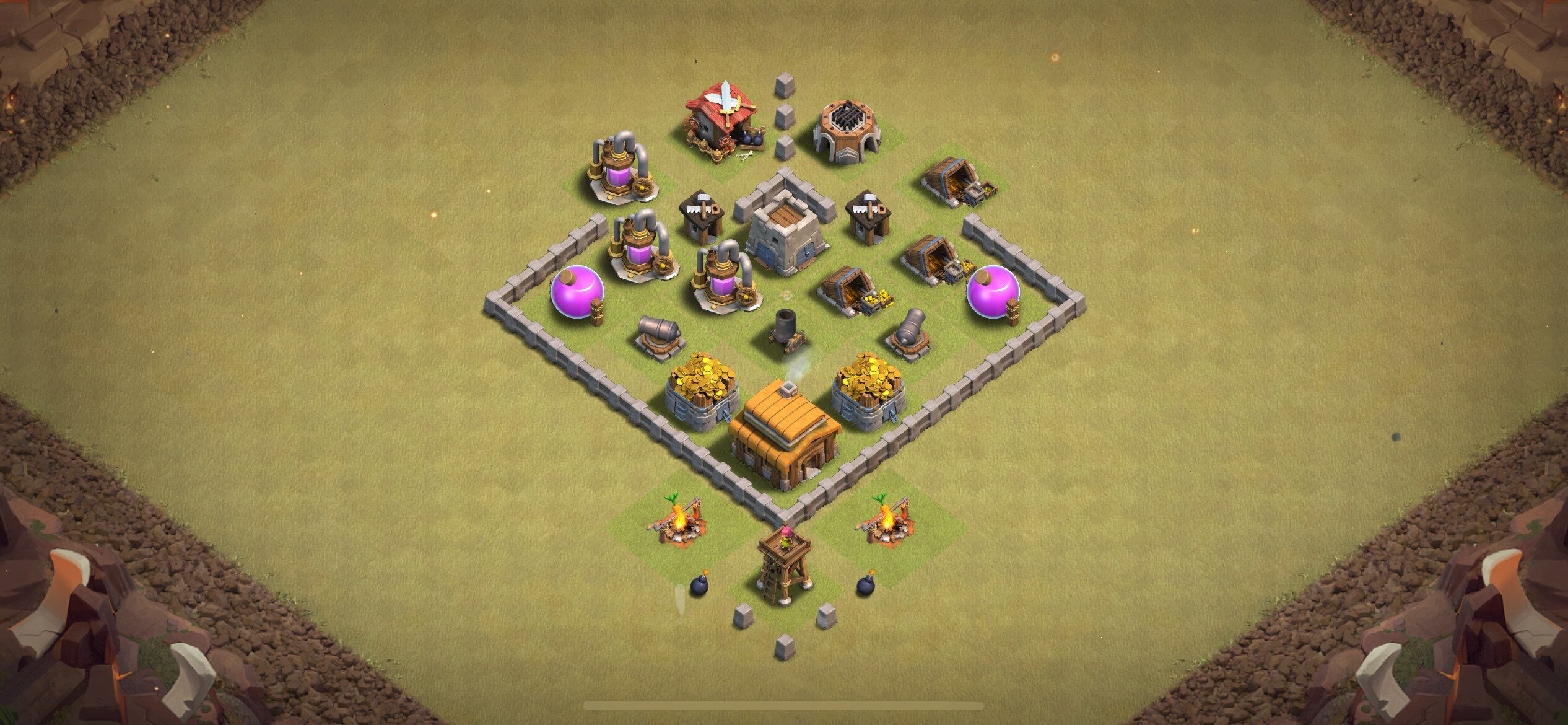 TH3 War Base - Top Town Hall 3 War Base with Link (#22) - Clash of Clans 2025​ TH3 Base