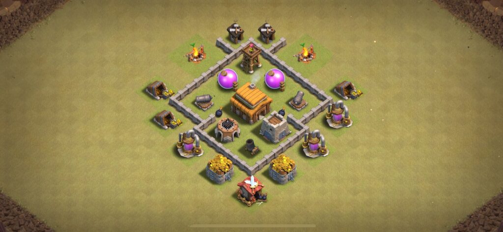 TH3 War Base - Top Town Hall 3 War Base with Link (#23) - Clash of Clans 2025​ TH3 Base