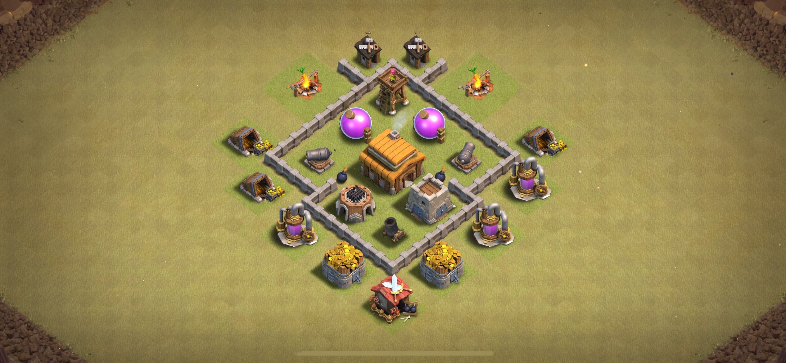 TH3 War Base - Top Town Hall 3 War Base with Link (#23) - Clash of Clans 2025​ TH3 Base