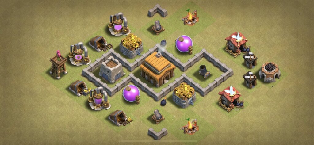 TH3 War Base - Top Town Hall 3 War Base with Link (#3) - Clash of Clans 2025​ TH3 Base