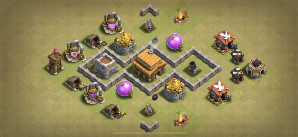 TH3 War Base - Top Town Hall 3 War Base with Link (#3) - Clash of Clans 2025​ TH3 Base