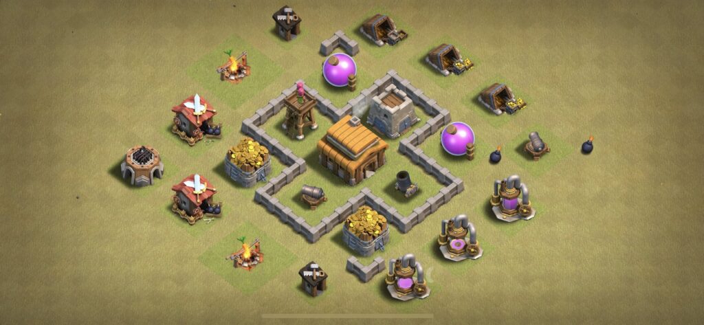 TH3 War Base - Top Town Hall 3 War Base with Link (#5) - Clash of Clans 2025​ TH3 Base