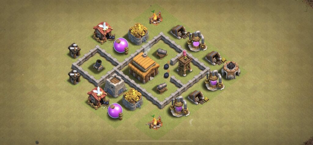 TH3 War Base - Top Town Hall 3 War Base with Link (#6) - Clash of Clans 2025​ TH3 Base