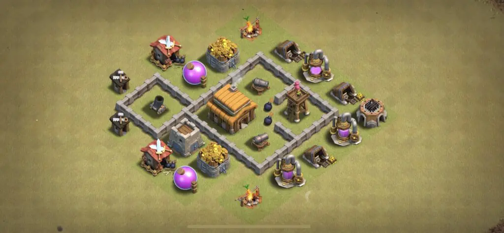 TH3 War Base - Top Town Hall 3 War Base with Link (#6) - Clash of Clans 2025​ TH3 Base