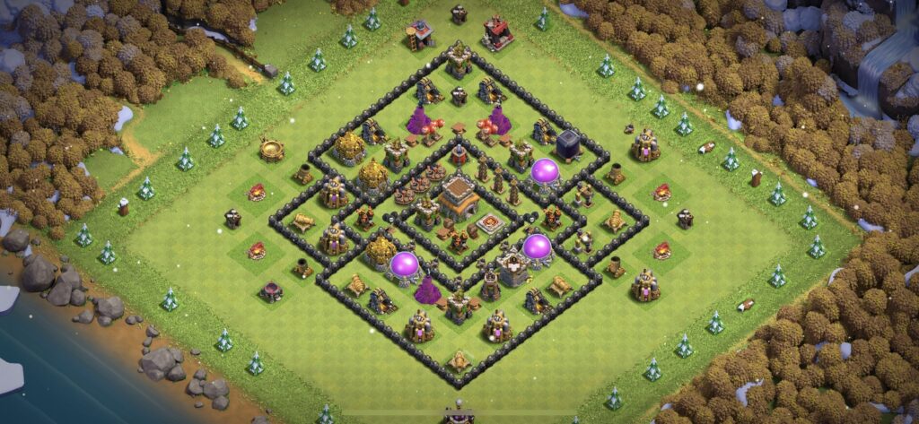 TH8 Defense Base - Top Town Hall 8 Defense Base with Link (#1) - Clash of Clans 2025​ TH8 Base
