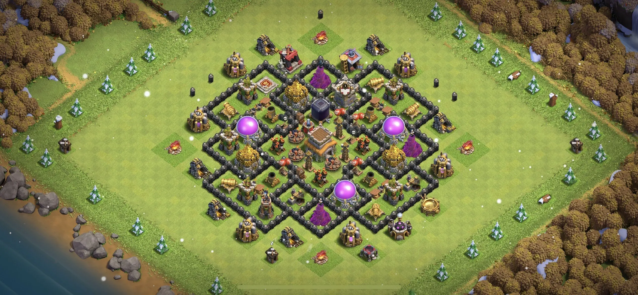 TH8 Defense Base - Top Town Hall 8 Defense Base with Link (#10) - Clash of Clans 2025​ TH8 Base