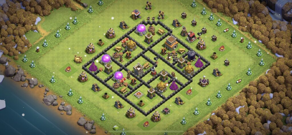 TH8 Defense Base - Top Town Hall 8 Defense Base with Link (#12) - Clash of Clans 2025​ TH8 Base