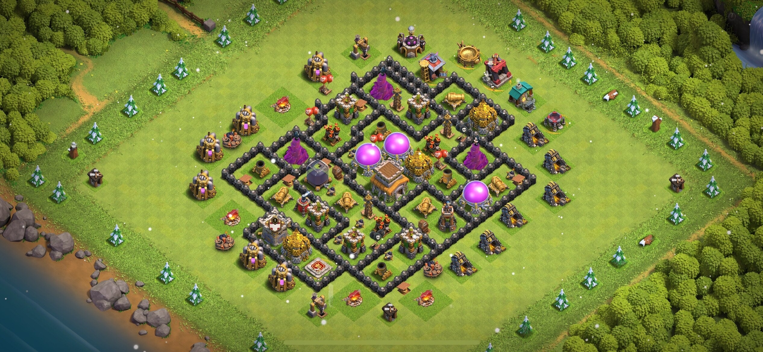 TH8 Defense Base - Top Town Hall 8 Defense Base with Link (#13) - Clash of Clans 2025​ TH8 Base