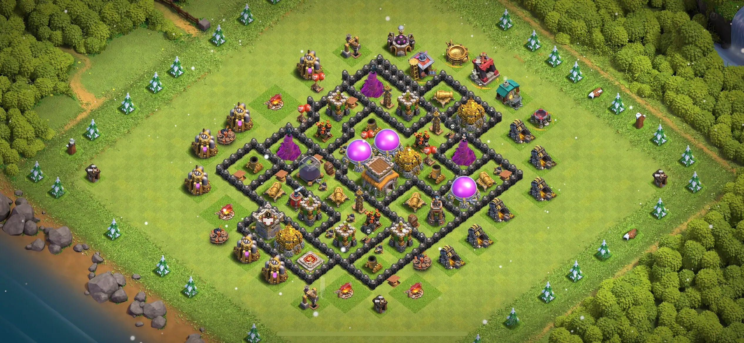 TH8 Defense Base - Top Town Hall 8 Defense Base with Link (#13) - Clash of Clans 2025​ TH8 Base