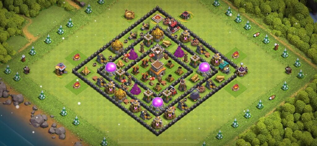 TH8 Defense Base - Top Town Hall 8 Defense Base with Link (#15) - Clash of Clans 2025​ TH8 Base