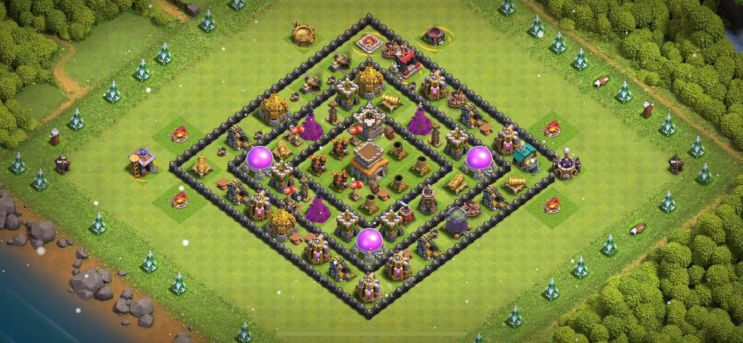 TH8 Defense Base - Top Town Hall 8 Defense Base with Link (#15) - Clash of Clans 2025​ TH8 Base