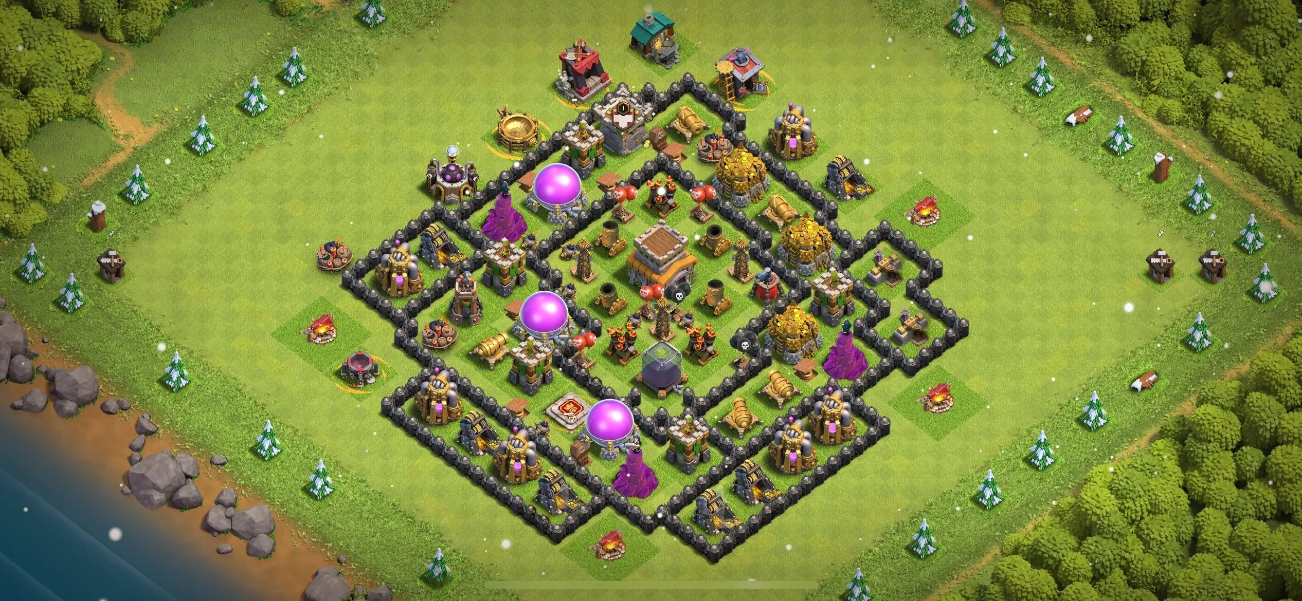 TH8 Defense Base - Top Town Hall 8 Defense Base with Link (#16) - Clash of Clans 2025​ TH8 Base