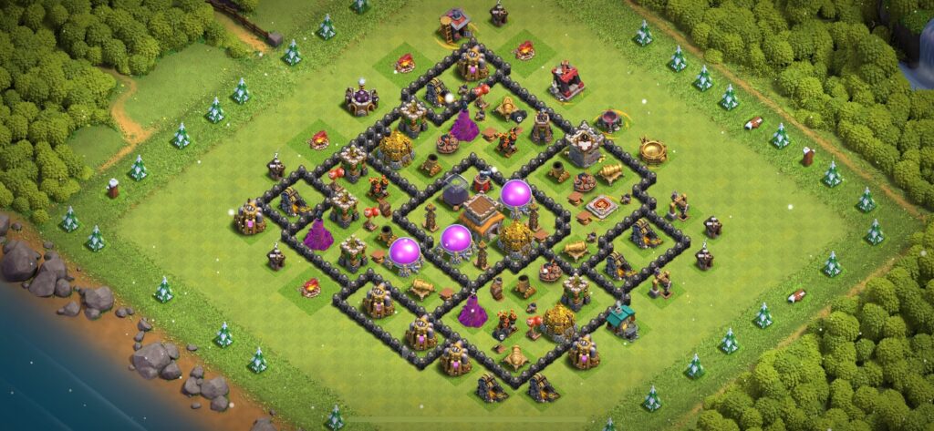 TH8 Defense Base - Top Town Hall 8 Defense Base with Link (#17) - Clash of Clans 2025​ TH8 Base