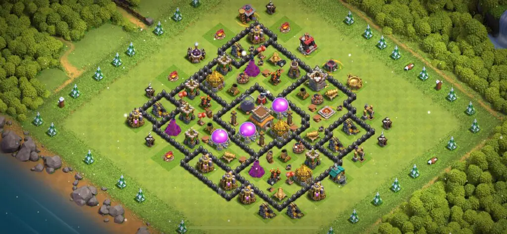 TH8 Defense Base - Top Town Hall 8 Defense Base with Link (#17) - Clash of Clans 2025​ TH8 Base