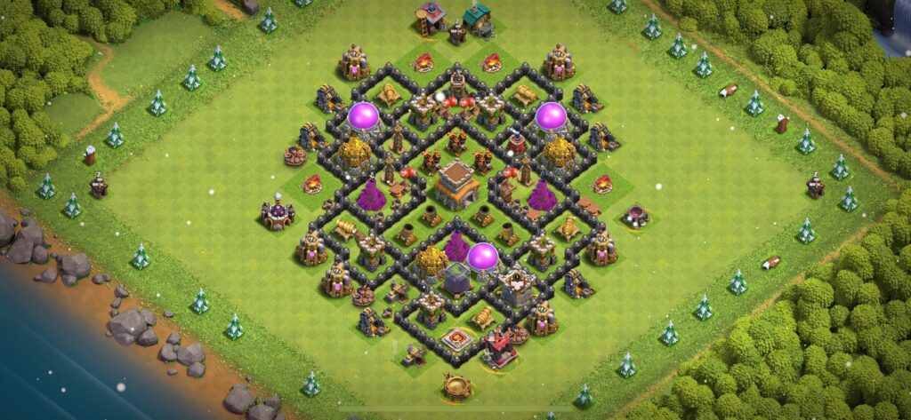 TH8 Defense Base - Top Town Hall 8 Defense Base with Link (#18) - Clash of Clans 2025​ TH8 Base