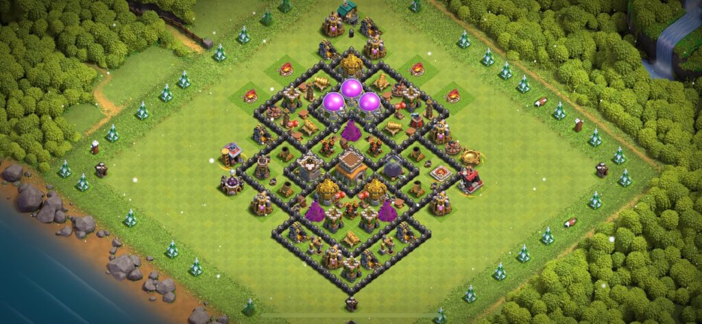 TH8 Defense Base - Top Town Hall 8 Defense Base with Link (#19) - Clash of Clans 2025​ TH8 Base