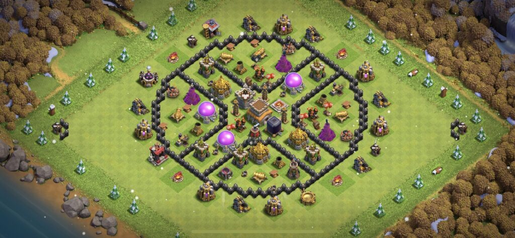 TH8 Defense Base - Top Town Hall 8 Defense Base with Link (#2) - Clash of Clans 2025​ TH8 Base
