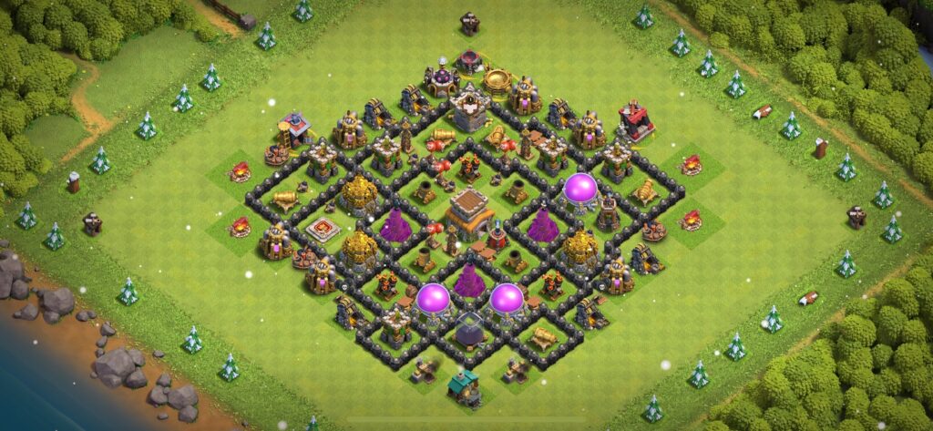 TH8 Defense Base - Top Town Hall 8 Defense Base with Link (#20) - Clash of Clans 2025​ TH8 Base