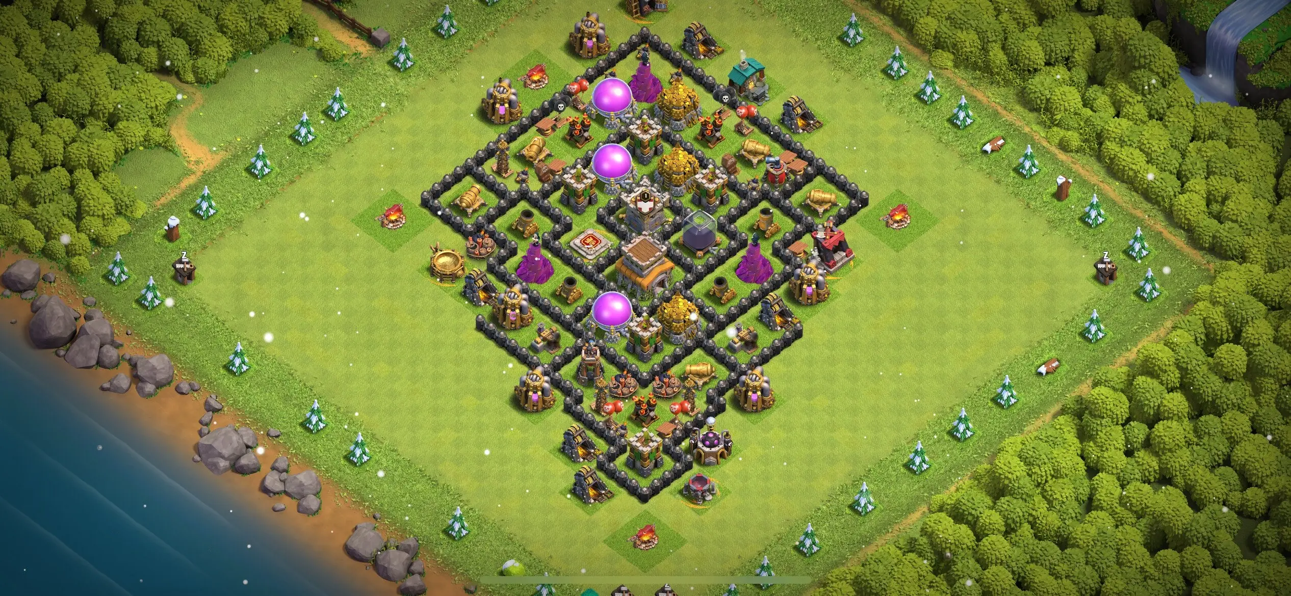 TH8 Defense Base - Top Town Hall 8 Defense Base with Link (#21) - Clash of Clans 2025​ TH8 Base