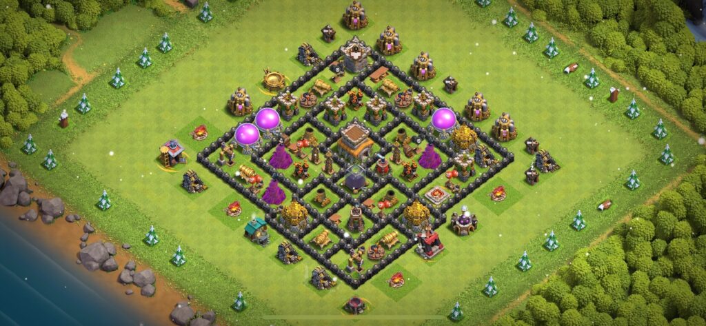 TH8 Defense Base - Top Town Hall 8 Defense Base with Link (#22) - Clash of Clans 2025​ TH8 Base