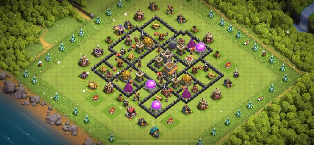 TH8 Defense Base - Top Town Hall 8 Defense Base with Link (#24) - Clash of Clans 2025​ TH8 Base