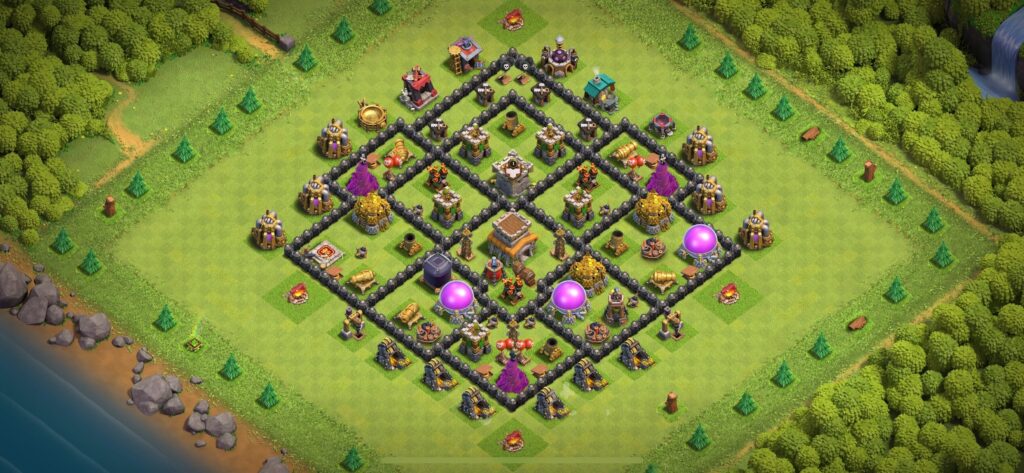 TH8 Defense Base - Top Town Hall 8 Defense Base with Link (#25) - Clash of Clans 2025​ TH8 Base