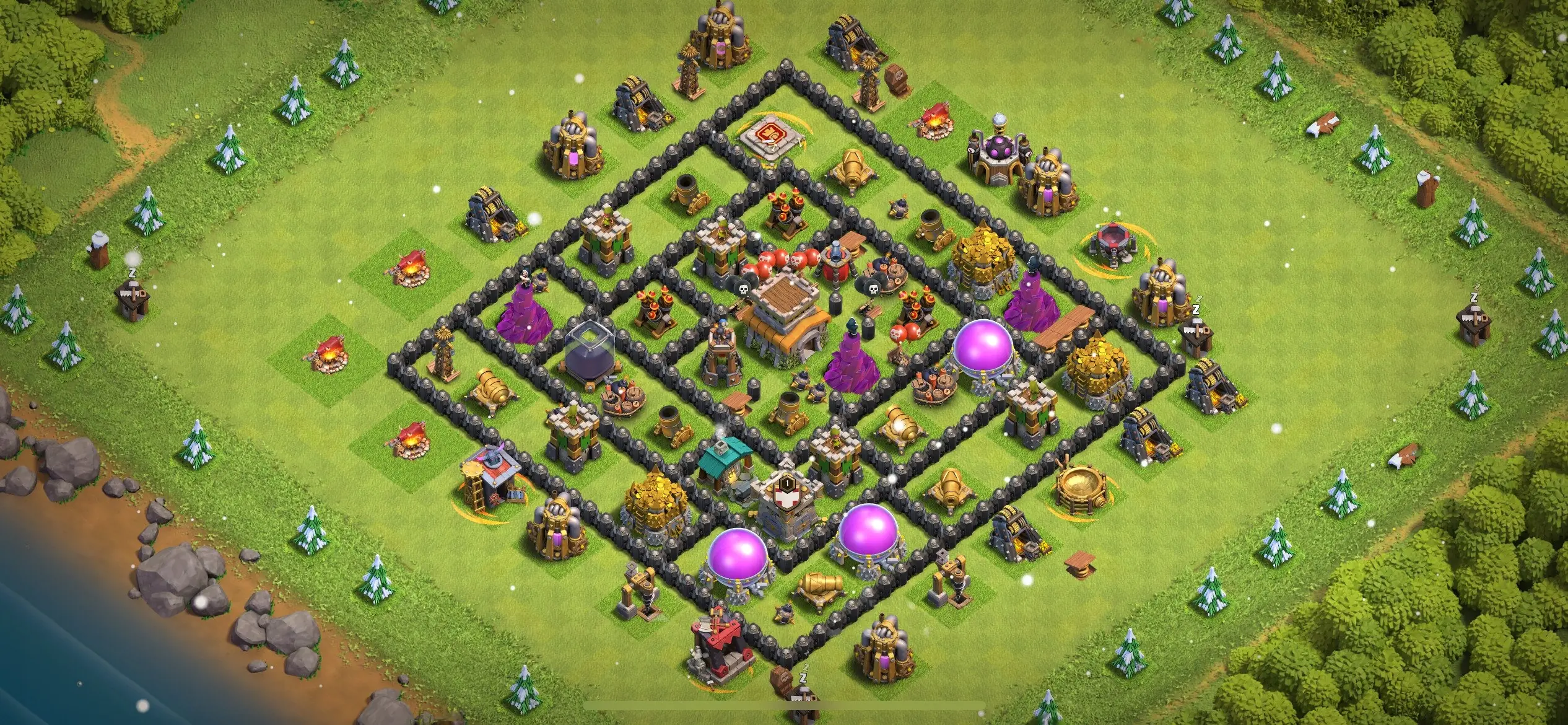 TH8 Defense Base - Top Town Hall 8 Defense Base with Link (#26) - Clash of Clans 2025​ TH8 Base