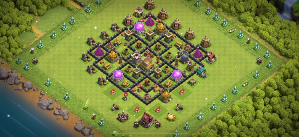TH8 Defense Base - Top Town Hall 8 Defense Base with Link (#27) - Clash of Clans 2025​ TH8 Base
