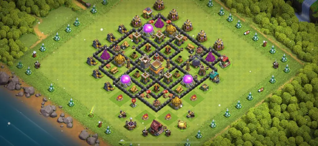 TH8 Defense Base - Top Town Hall 8 Defense Base with Link (#27) - Clash of Clans 2025​ TH8 Base