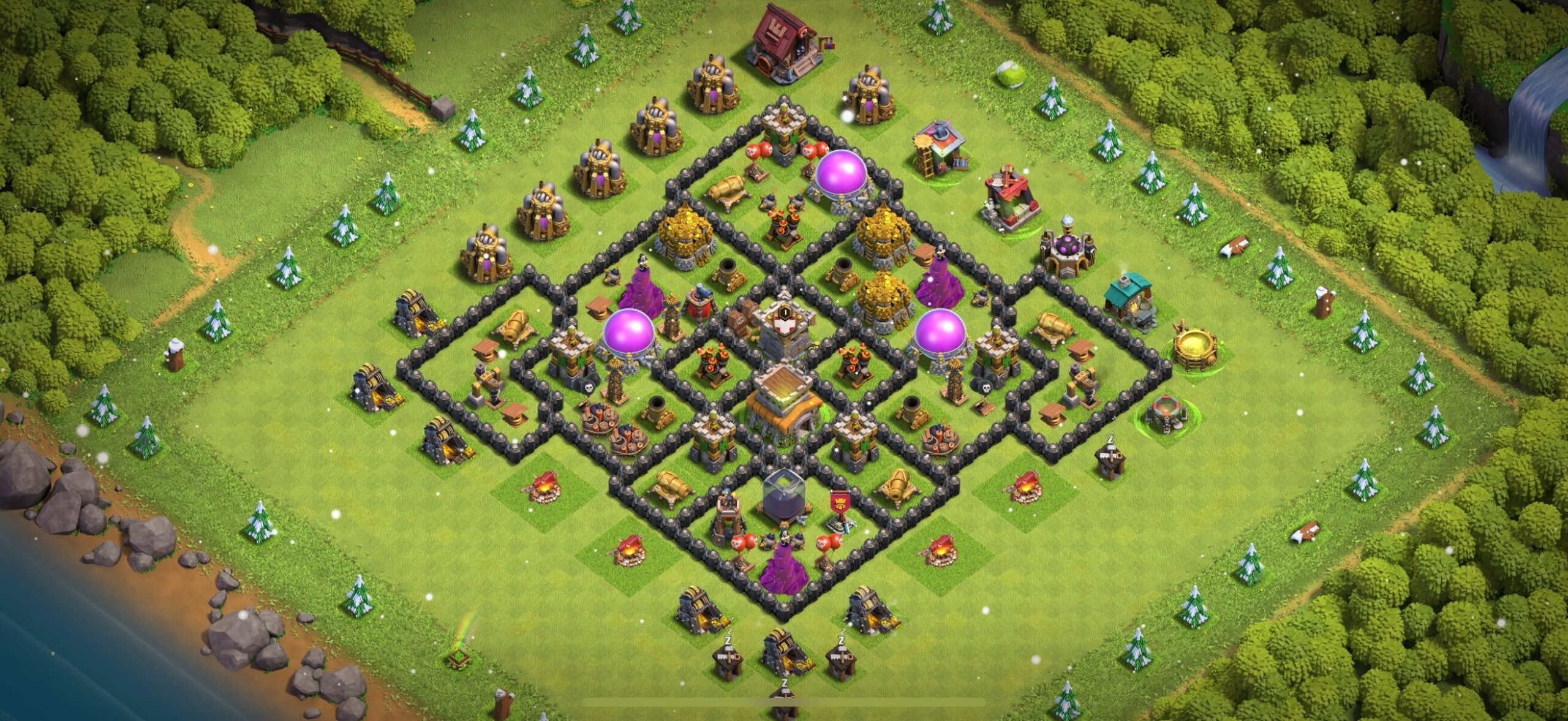 TH8 Defense Base - Top Town Hall 8 Defense Base with Link (#29) - Clash of Clans 2025​ TH8 Base