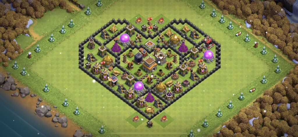 TH8 Defense Base - Top Town Hall 8 Defense Base with Link (#3) - Clash of Clans 2025​ TH8 Base