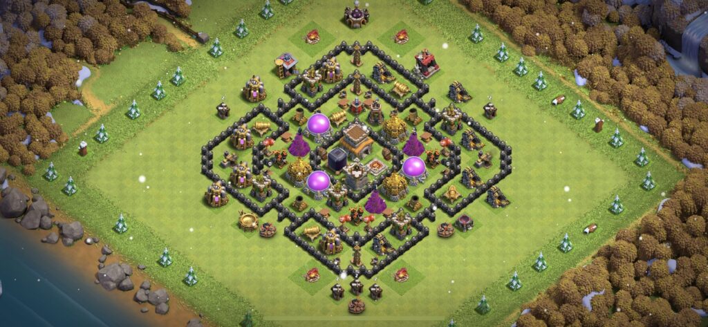 TH8 Defense Base - Top Town Hall 8 Defense Base with Link (#4) - Clash of Clans 2025​ TH8 Base