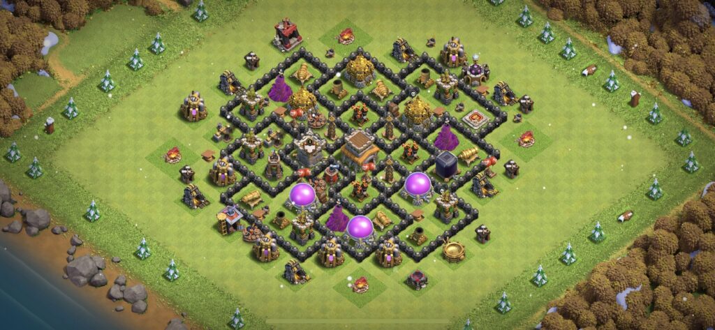 TH8 Defense Base - Top Town Hall 8 Defense Base with Link (#5) - Clash of Clans 2025​ TH8 Base