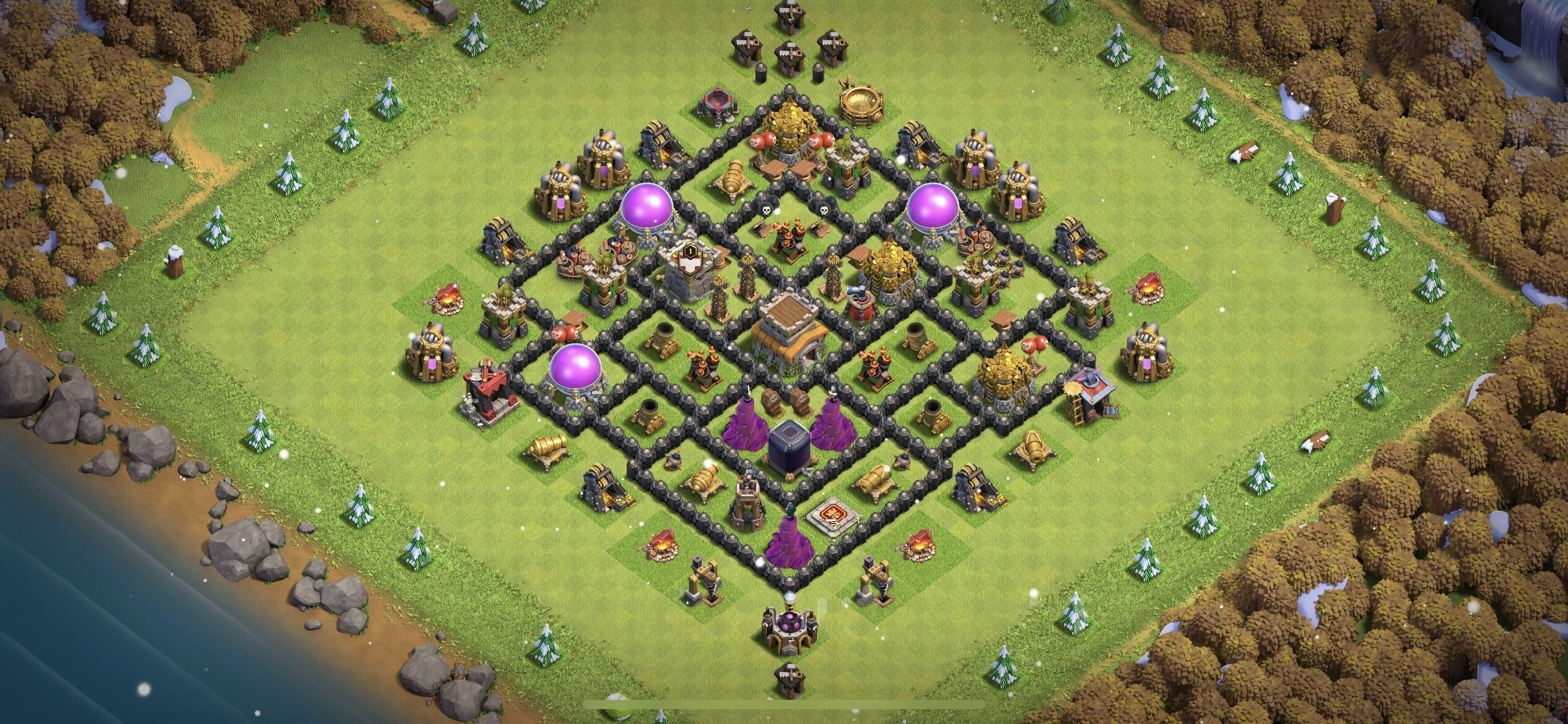 TH8 Defense Base - Top Town Hall 8 Defense Base with Link (#6) - Clash of Clans 2025​ TH8 Base